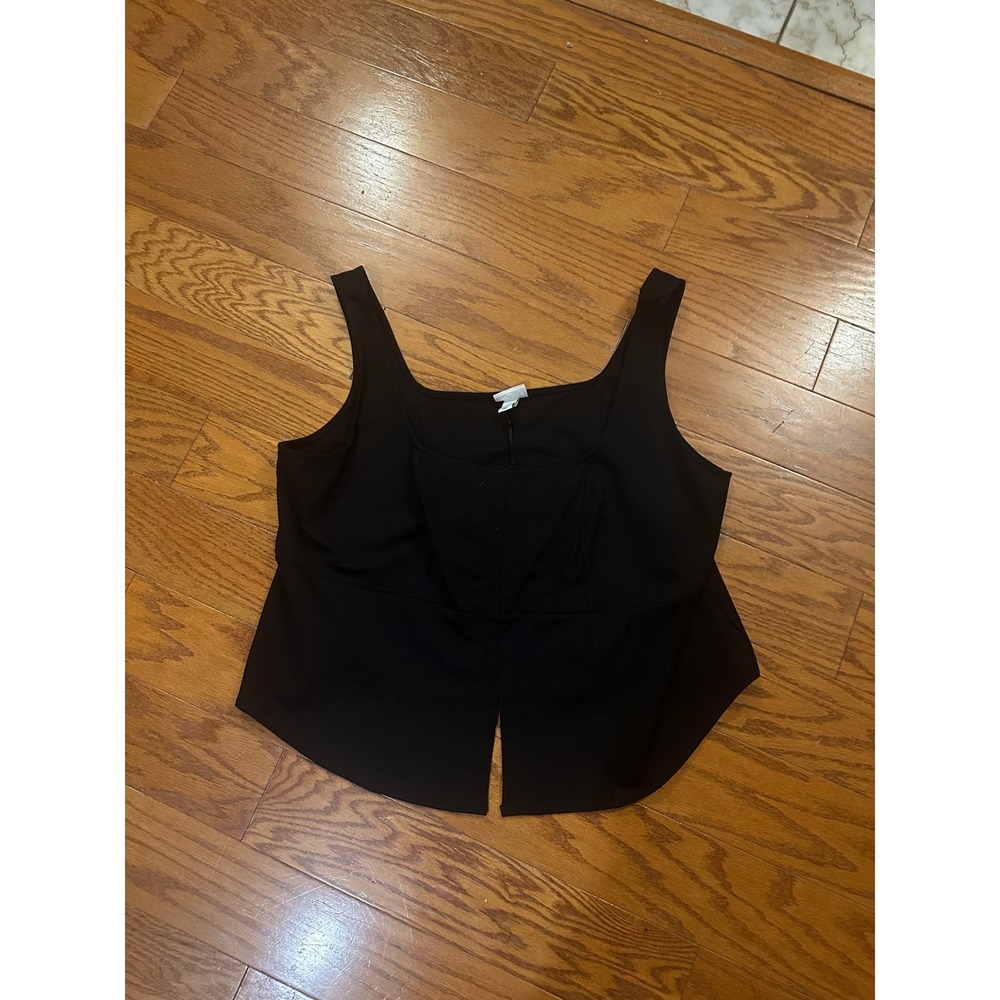 Ava & Viv Corset Hook and Eye Peplum Tank Top 2X NWT 021 02 2267